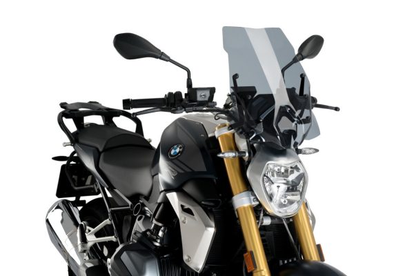 Puig Naked New Generation Touring Screen To Suit BMW R1250R (2019 - 2022) Includes Supports - Smoke