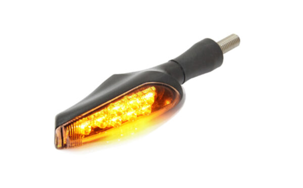 KOSO Z1 LED Indicator (Pair) - Smoked Lens, Black Housing - Image 3