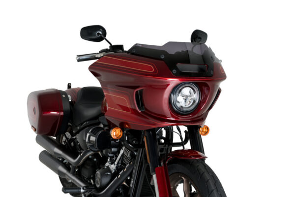 Puig High-Road Sport Screen For Harley Davidson Softail Lowrider (2022 - Onwards) - Dark Smoke - Image 3