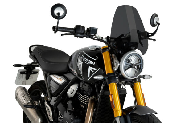 Puig New Generation Sport Screen For Triumph Speed 400 / Scrambler 400 X (2024 - Onwards) - Dark Smoke