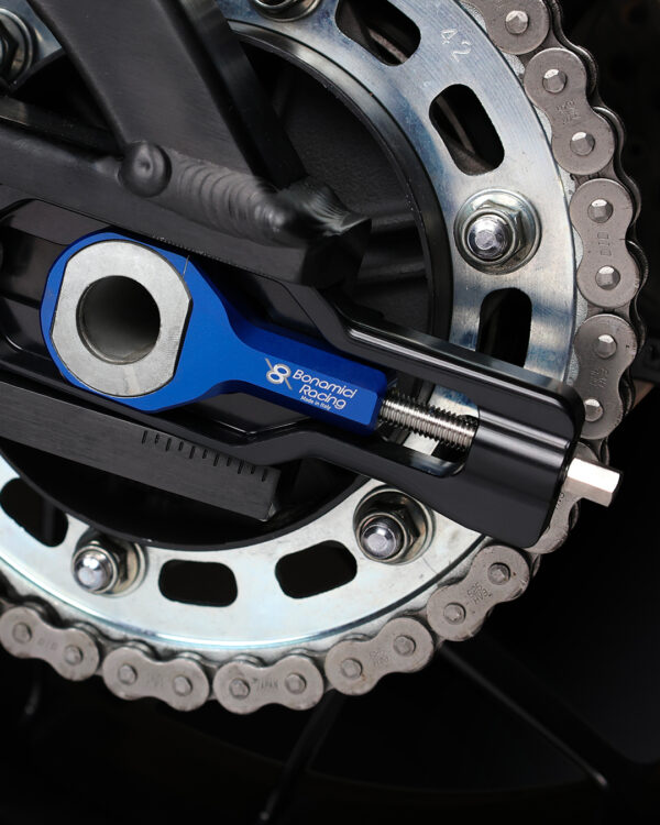 Bonamici Racing Chain Adjuster For Honda CBR600RR/CBR1000RR (Blue) - Image 3