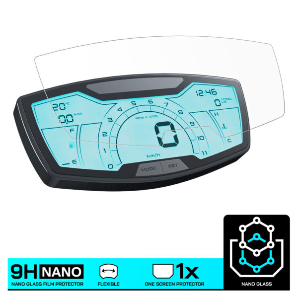 Speedo Angels NANO GLASS Dashboard Screen Protector for APRILIA RS125 (2021-) - Image 3