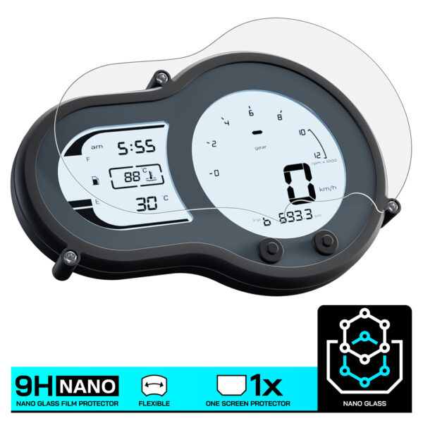 Speedo Angels NANO GLASS Dashboard Screen Protector for BENELLI LEONCINO (2018-) - Image 3