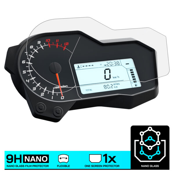 Speedo Angels NANO GLASS Dashboard Screen Protector for BENELLI TRK502/X (2017-) - Image 3