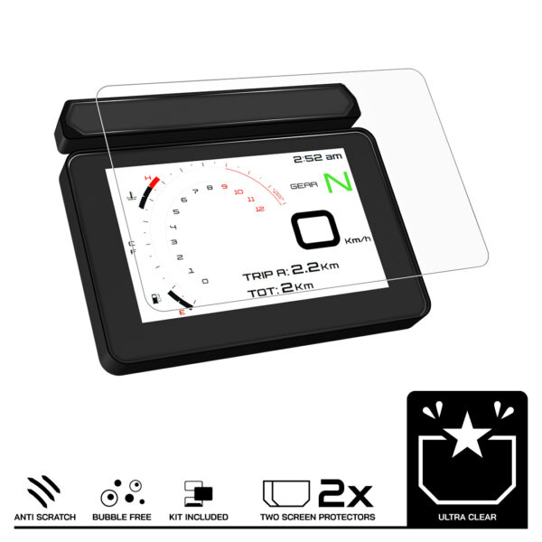 Speedo Angels Dashboard Screen Protector For BENELLI TRK702/X (2024-) 2 x Ultra Clear - Image 3