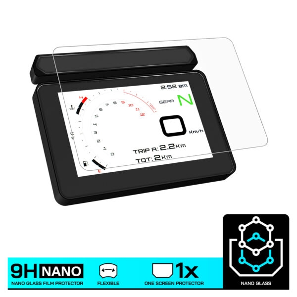 Speedo Angels NANO GLASS Dashboard Screen Protector for BENELLI TRK702/X (2024-) - Image 3