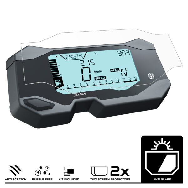 Speedo Angels Dashboard Screen Protector For BMW G310R/GS (2017-) 2 x Anti Glare - Image 3