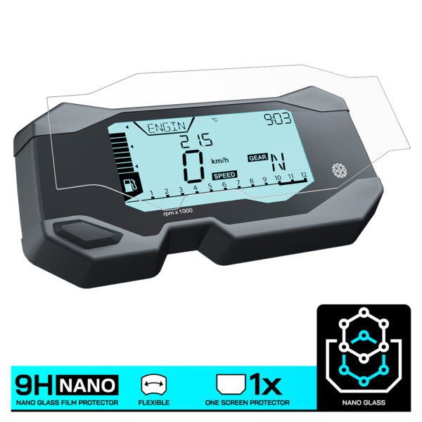 Speedo Angels NANO GLASS Dashboard Screen Protector for BMW G 310 R/GS (2017-) - Image 3