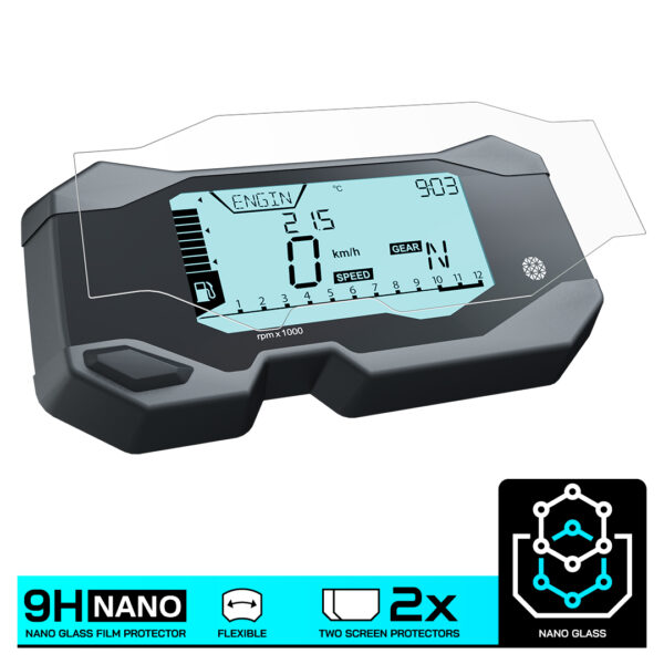 Speedo Angels NANO GLASS Dashboard Screen Protector for BMW G 310 R/GS (2017-) x 2 - Image 3