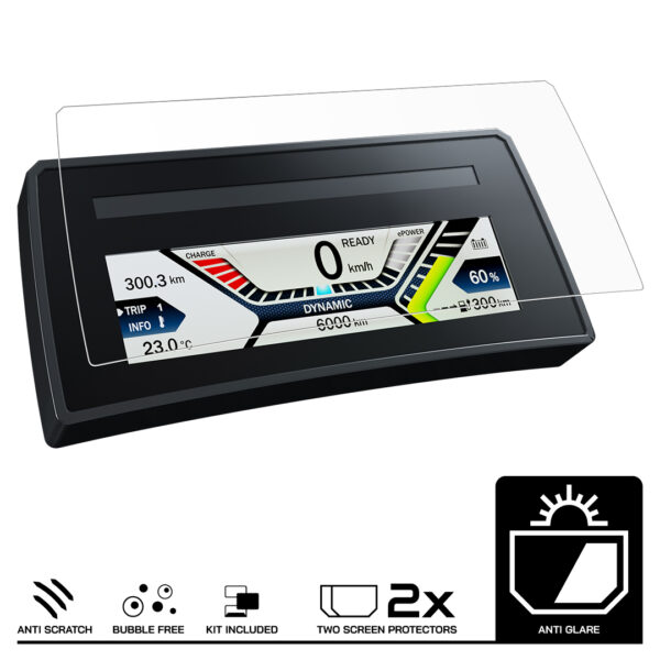 Speedo Angels Dashboard Screen Protector For BMW C EVOLUTION / EVOLUTION PLUS (2014-) 2 x Anti Glare - Image 3