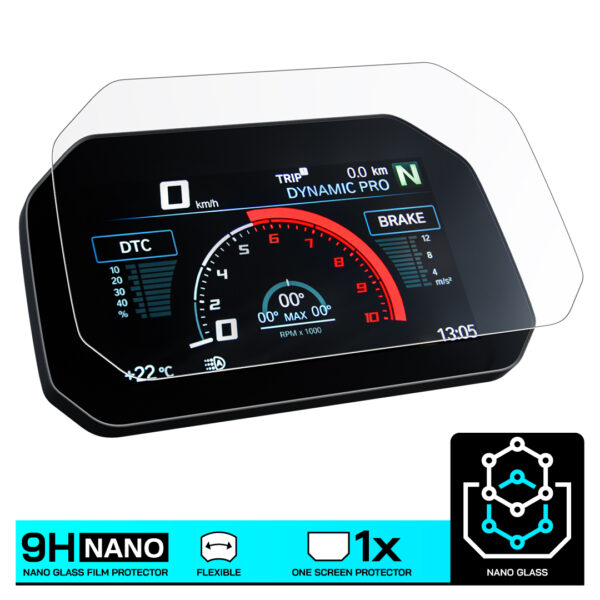 Speedo Angels NANO GLASS Dashboard Screen Protector for BMW C 400 GT Connectivity (2019-) - Image 3