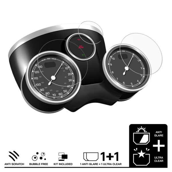 Speedo Angels Dashboard Screen Protector For BSA GOLDSTAR (2022-) 1 x Ultra Clear 1 x Anti Glare - Image 3