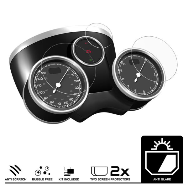 Speedo Angels Dashboard Screen Protector For BSA GOLDSTAR (2022-) 2 x Anti Glare - Image 3