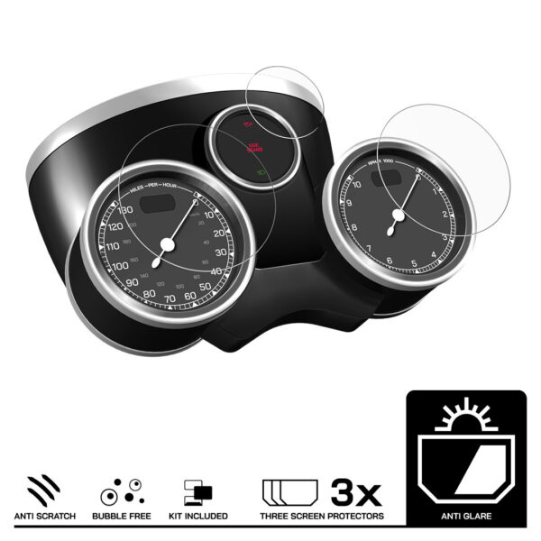 Speedo Angels Dashboard Screen Protector For BSA GOLDSTAR (2022-) 3 x Anti Glare - Image 3