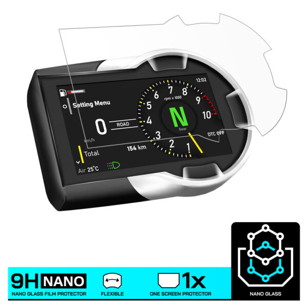 Speedo Angels NANO GLASS Dashboard Screen Protector for DUCATI SCRAMBLER (2023-) - Image 3