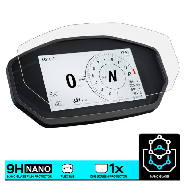 Speedo Angels NANO GLASS Dashboard Screen Protector for DUCATI HYPERMOTARD 950 (2019-) - Image 3