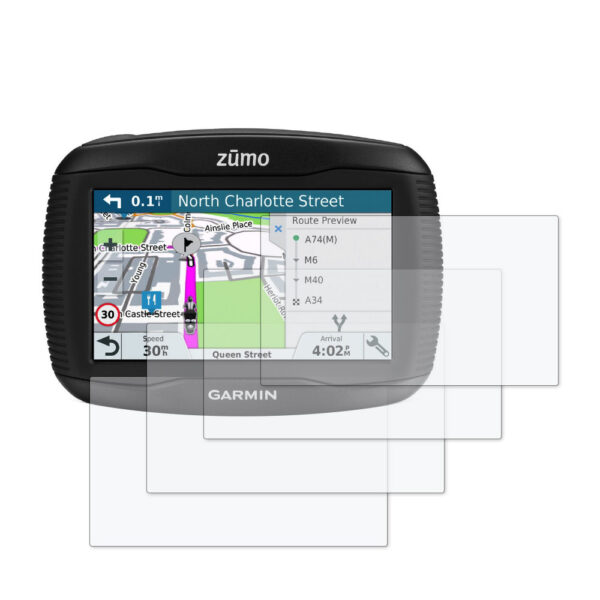 Speedo Angels Dashboard Screen Protector For GARMIN ZUMO 345LM 2 x Ultra Clear 2 x Anti Glare