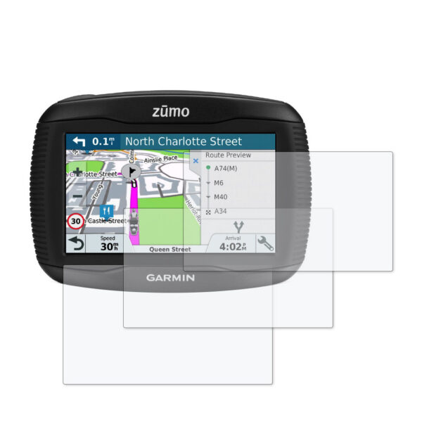 Speedo Angels Dashboard Screen Protector For GARMIN ZUMO 345LM 3 x Anti Glare - Image 3