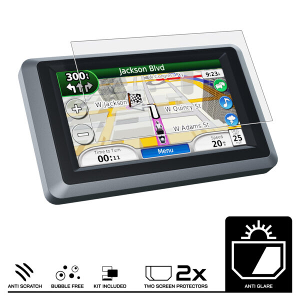 Speedo Angels Dashboard Screen Protector For GARMIN ZUMO 660LM 2 x Anti Glare - Image 3