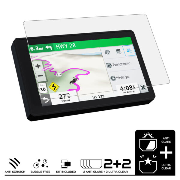 Speedo Angels Dashboard Screen Protector For GARMIN ZUMO XT 2 x Ultra Clear 2 x Anti Glare - Image 3