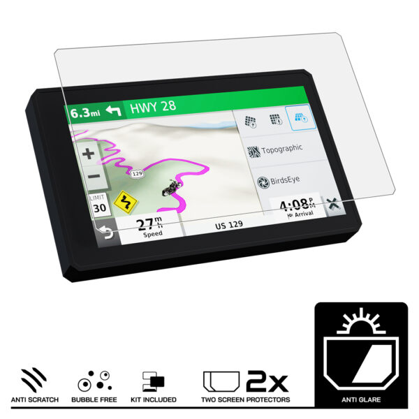 Speedo Angels Dashboard Screen Protector For GARMIN ZUMO XT 2 x Anti Glare - Image 3