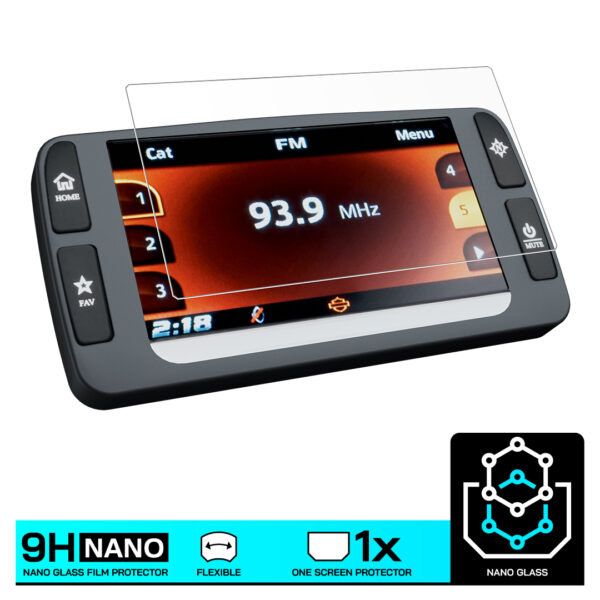 Speedo Angels NANO GLASS Dashboard Screen Protector for HARLEY DAVIDSON BOOM! BOX 6.5GT (GPS) (2014-) - Image 3