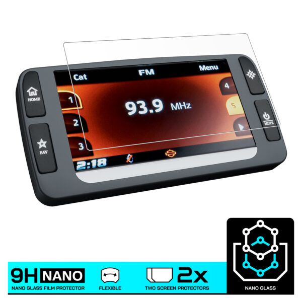 Speedo Angels NANO GLASS Dashboard Screen Protector for HARLEY DAVIDSON BOOM! BOX 6.5GT (GPS) (2014-) x 2 - Image 3