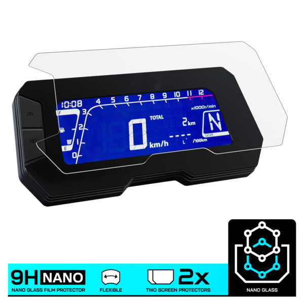 Speedo Angels NANO GLASS Dashboard Screen Protector for HONDA CB125R / CB300R (2018-) x 2 - Image 3