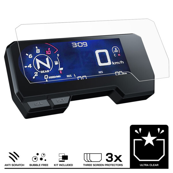 Speedo Angels Dashboard Screen Protector For HONDA CB500F/ CB500X (2019-) 3 x Ultra Clear - Image 3