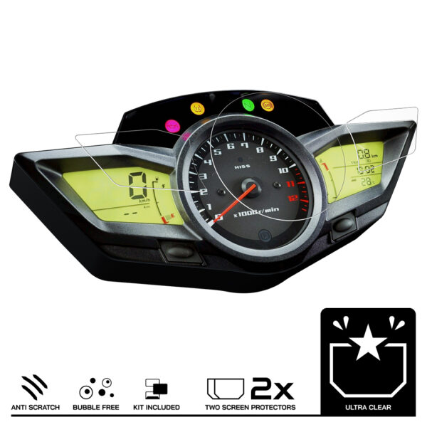 Speedo Angels Dashboard Screen Protector For HONDA VFR1200F (2012-) 2 x Ultra Clear - Image 3