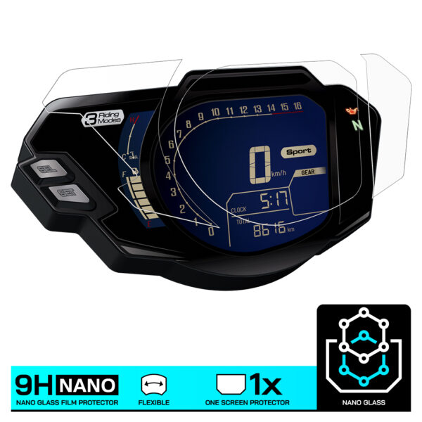 Speedo Angels NANO GLASS Dashboard Screen Protector for HONDA CBR250RR (2019-) - Image 3