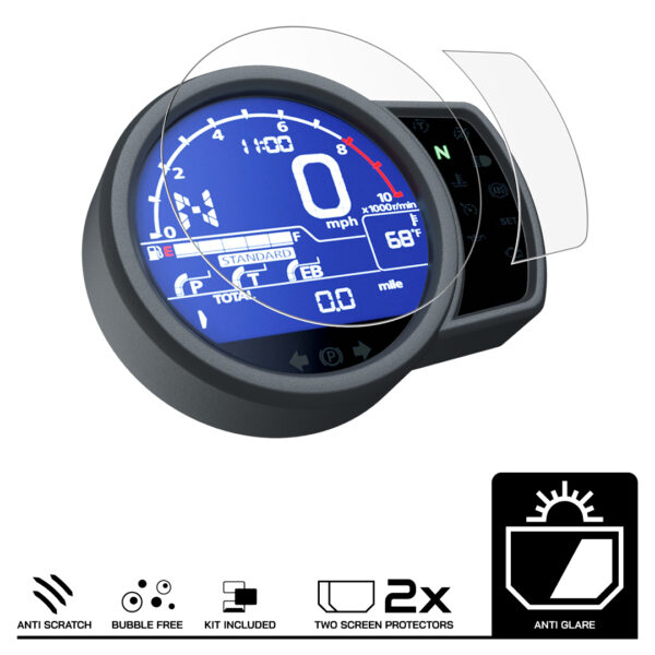 Speedo Angels Dashboard Screen Protector For HONDA CMX1100 REBEL (2021-) 2 x Anti Glare - Image 3