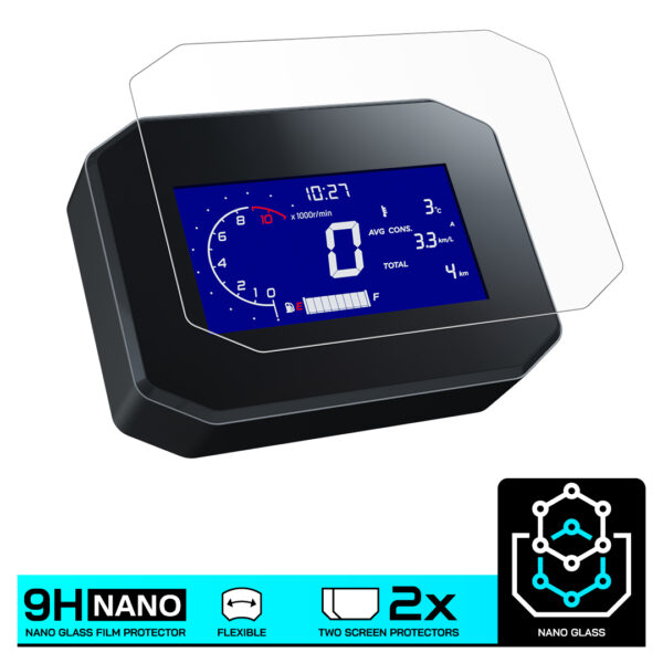 Speedo Angels NANO GLASS Dashboard Screen Protector for HONDA ADV350 (2022-) x 2 - Image 3