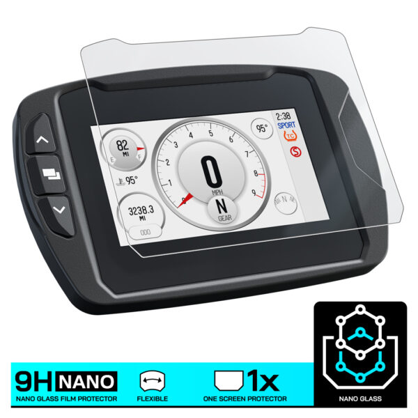 Speedo Angels NANO GLASS Dashboard Screen Protector for INDIAN FTR 1200 S (2019-) - Image 3