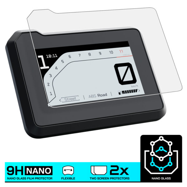 Speedo Angels NANO GLASS Dashboard Screen Protector for HUSQVARNA NORDEN 901 (2022-) x 2 - Image 3