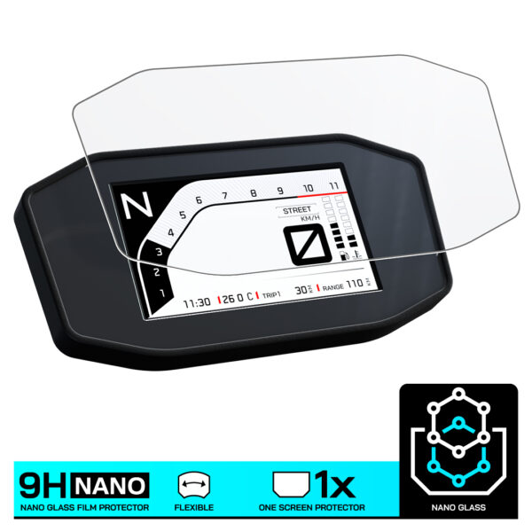 Speedo Angels NANO GLASS Dashboard Screen Protector for KTM 1290 SUPER DUKE R (2017-) - Image 3