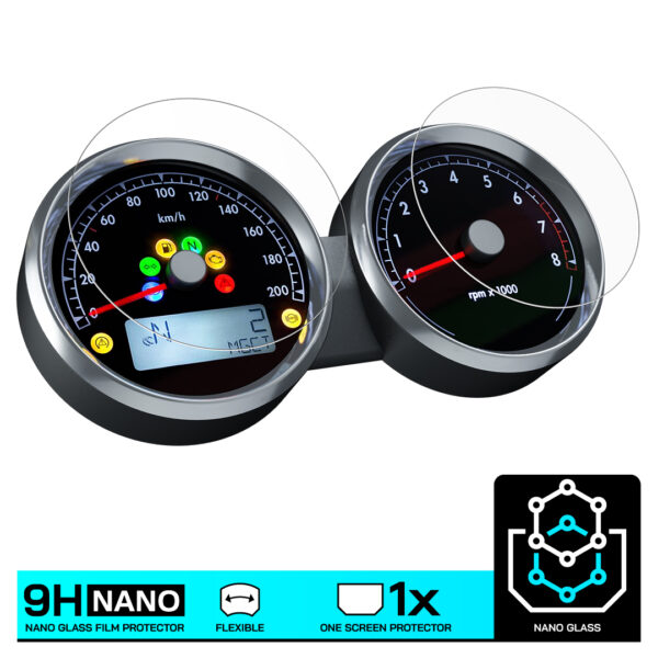 Speedo Angels NANO GLASS Dashboard Screen Protector for MOTO GUZZI V7 III Milano / Special (2017-) - Image 3