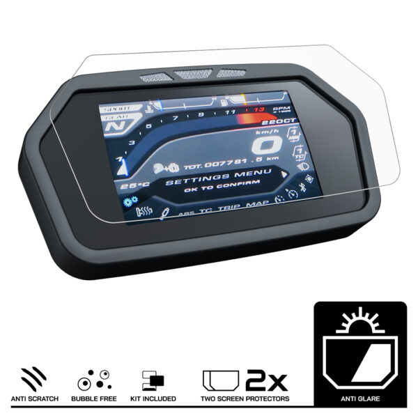 Speedo Angels Dashboard Screen Protector For MV AGUSTA TURISMO VELOCE (2015-2020) 2 x Anti Glare - Image 3