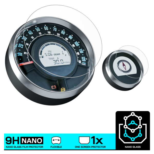 Speedo Angels NANO GLASS Dashboard Screen Protector for ROYAL ENFIELD METEOR 350 (2021-) - Image 3