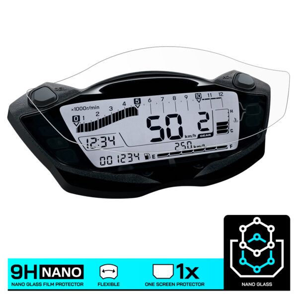 Speedo Angels NANO GLASS Dashboard Screen Protector for SUZUKI GSX-S750 / S1000 (2017-) - Image 3