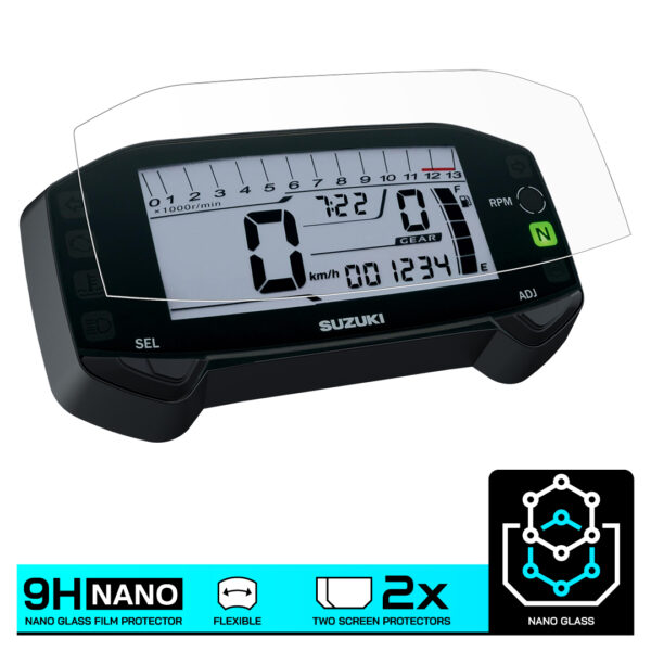 Speedo Angels NANO GLASS Dashboard Screen Protector for SUZUKI GSX-R125 / S125 (2017-) x 2 - Image 3