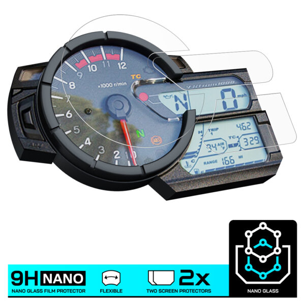 Speedo Angels NANO GLASS Dashboard Screen Protector for SUZUKI V-STROM 650 / 1000 (2017-) x 2 - Image 3