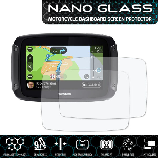 Speedo Angels NANO GLASS Dashboard Screen Protector for TOMTOM RIDER 500 / 550 x 2 - Image 3