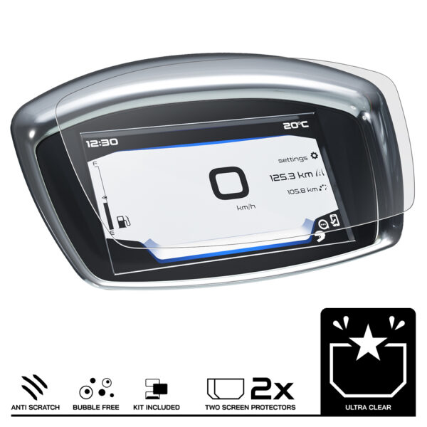 Speedo Angels Dashboard Screen Protector For VESPA GTS SUPER 300 (2019-) 2 x Ultra Clear - Image 3