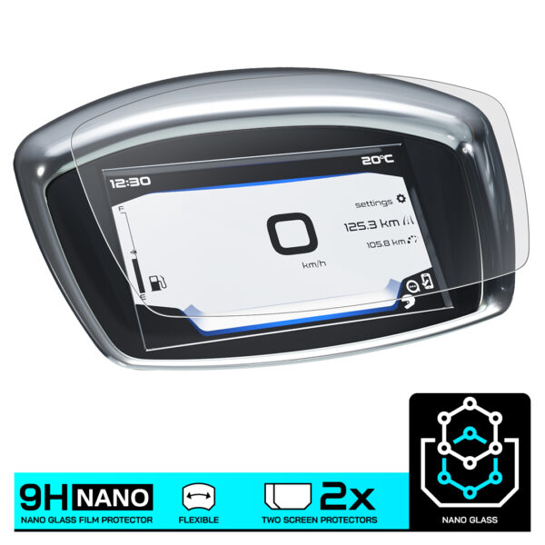 Speedo Angels NANO GLASS Dashboard Screen Protector for VESPA ELETTRICA (2019-) x 2 - Image 3