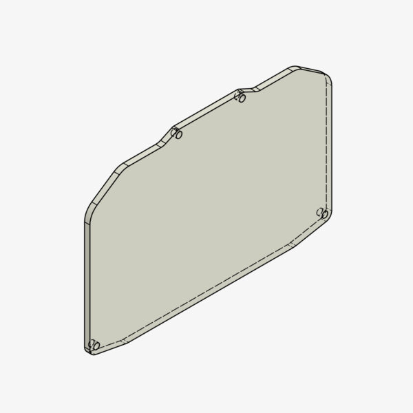 Bonamici Racing PMMA glass spare part Aprilia RSV4 Factory/Tuono V4 21>