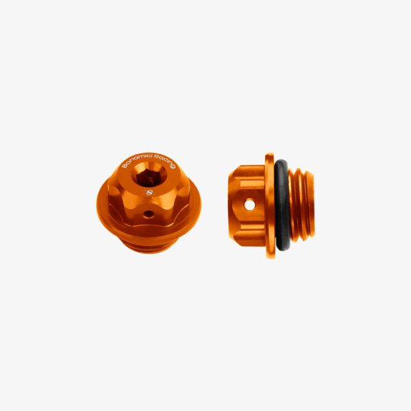 Bonamici Racing Aluminum oil cap for Honda - Ducati848/1098/1198 M19,5x2,5 - ORANGE