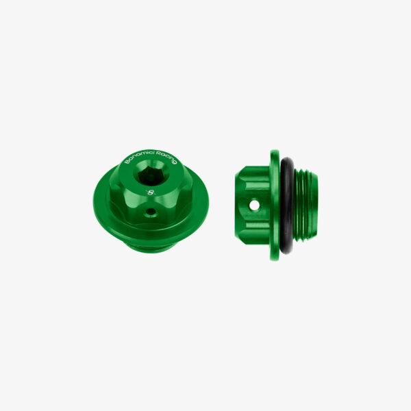 Bonamici Racing Aluminum oil cap for Suzuki M20x1,5 - GREEN