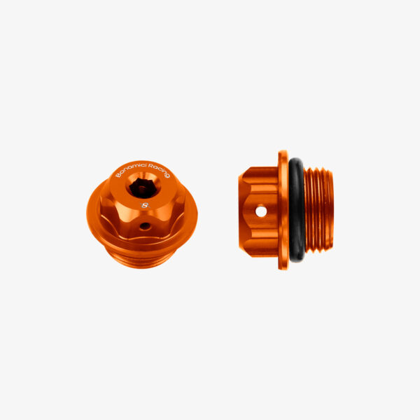 Bonamici Racing Aluminum oil cap for Aprilia RS660 M20x1,5 - ORANGE