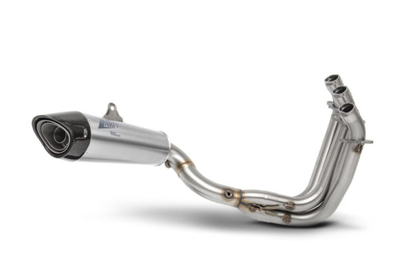 Zard Stainless Steel Homologated Exhaust For Triumph Trident 660 (2021 - Onwards) - Satin - Image 3